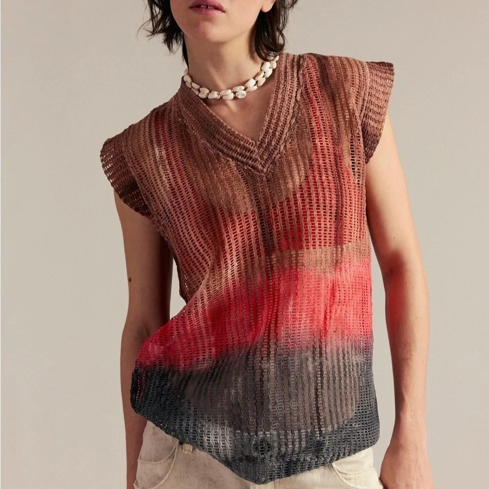 Free People X The Farra Sable Tank Sweater